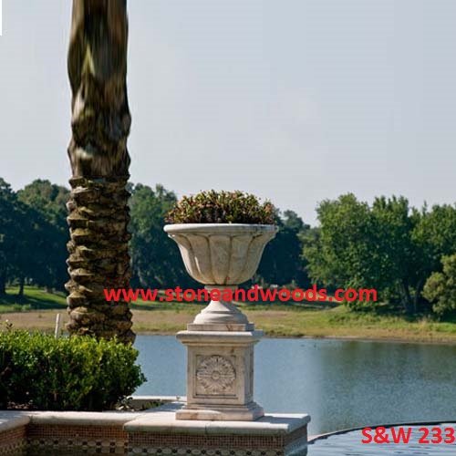 Outdoor Garden Marble Planters S&W 233