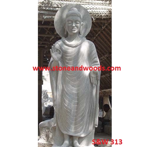 Gautam Buddha Marble Statues S&W 313